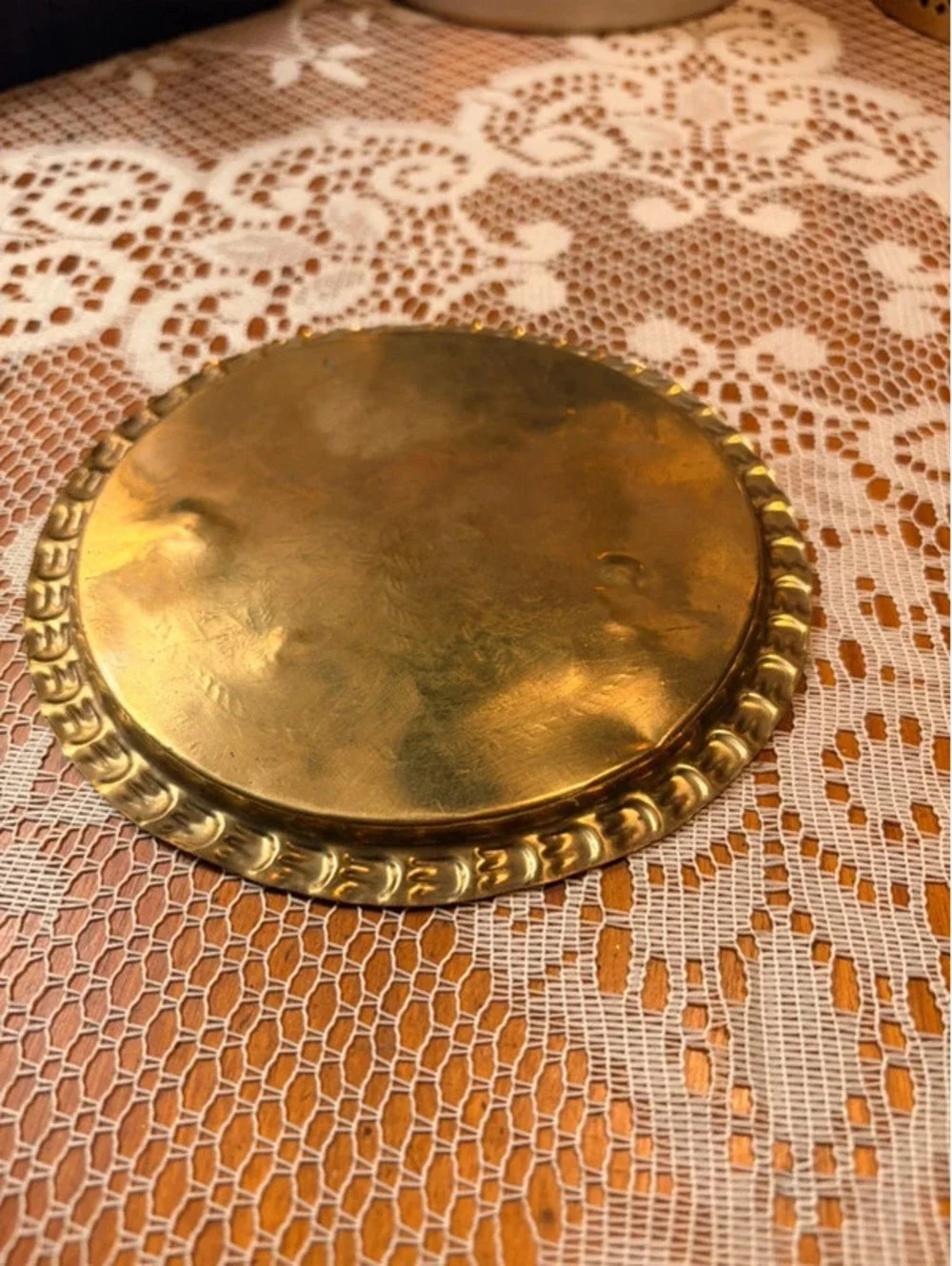 Vintage Miniature Brass Arabic Dallah Coffee Set Tray 6 Goblets